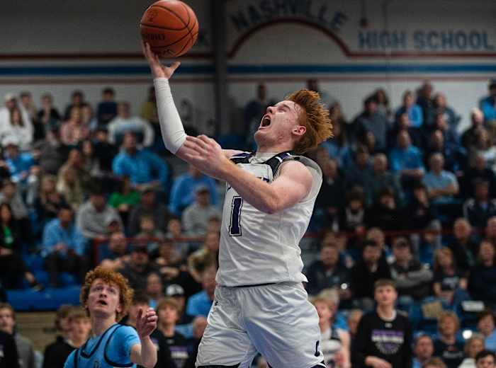 Breese Central vs Breese Mater Dei Illinois boys basketball February 23 2023 Paul Halfacre 15650